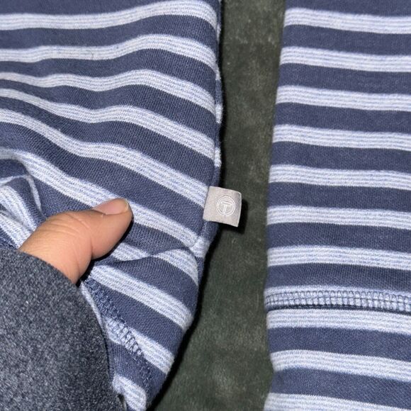 T By Talbots Sweatshirt Women's Small Multicolor Striped Boat Neck Raglan Sleeve - Picture 8 of 8